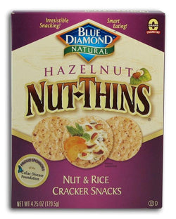 Blue Diamond Hazelnut Nut Thins - 12 x 4.25 ozs.