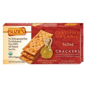 Suzie's Crackers, Salted, Organic - 8.8 ozs.