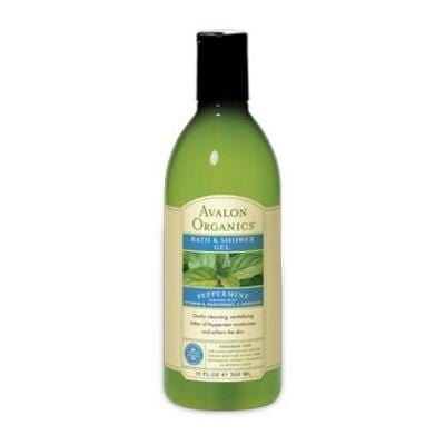 Avalon Peppermint Bath & Shower Gel Organic - 12 ozs.
