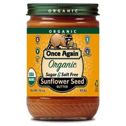 Once Again Nut Butter, Inc. Sunflower Butter, Sugar & Salt Free, Organic - 16 ozs.