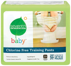 Seventh Generation Training Pants 2T-3T (up to 34 lbs) - 4 x 25 ct.