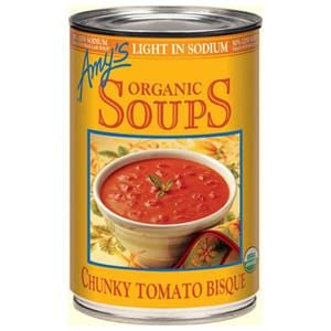 Amy's Chunky Tomato Bisque Soup, Light in Sodium, Organic - 12 x 14.5 ozs.