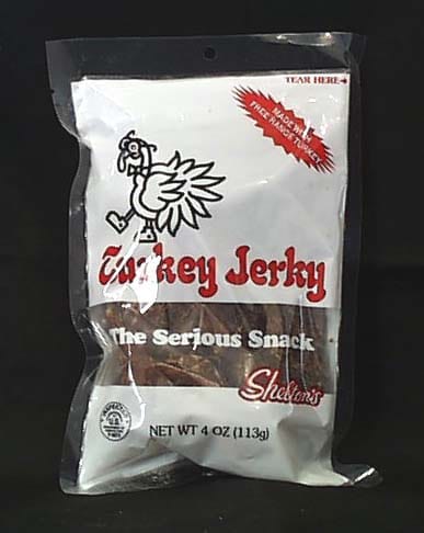 Shelton Turkey Jerky Regular - 6 x 4 ozs.