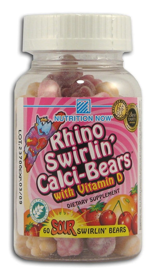 Nutrition Now Rhino Swirlin' Calci-Bears - 60 ct.