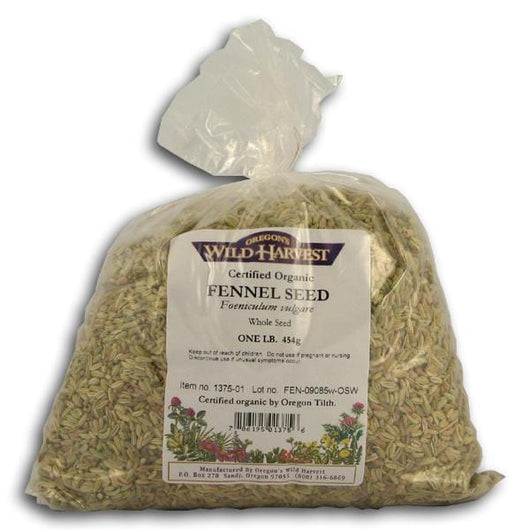 Oregon's Wild Harvest Fennel Seeds Whole Organic - 1 lb.