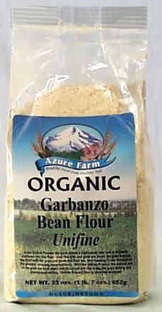 Azure Farm Garbanzo Flour, Organic - 4 x 23 ozs.