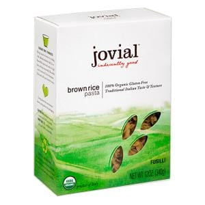 Jovial Foods Brown Rice Fusilli, Gluten Free, Organic - 12 ozs.