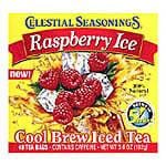 Celestial Seasonings Cool Brew Teas Raspberry Ice 40 tea bags