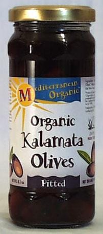 Mediterranean Organics Kalamata Pitted Olives Organic - 12 x 8.1 ozs.