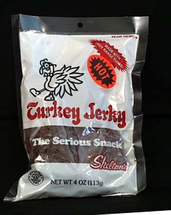 Shelton Turkey Jerky HOT - 4 ozs.