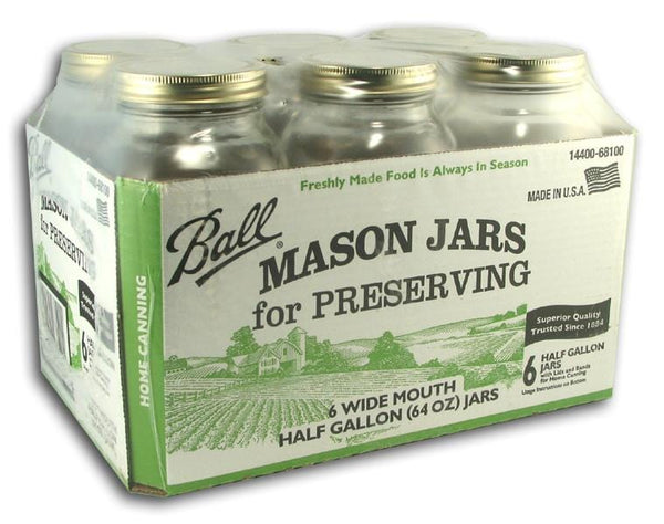 Ball Canning Jars Wide 2 Quart - Case/6