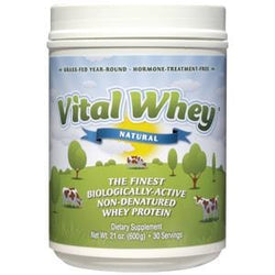 Well Wisdom Whey Vital Protein Powder, Natural - 21 ozs.
