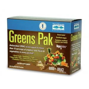 Trace Minerals Greens Pak, Chocolate - 30 pks.
