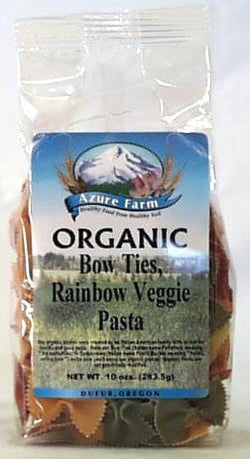 Azure Farm Bow Ties Rainbow Pasta Organic - 4 x 10 ozs.