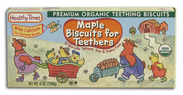 Healthy Times Maple Teeth Biscuits Organic - 6 ozs.