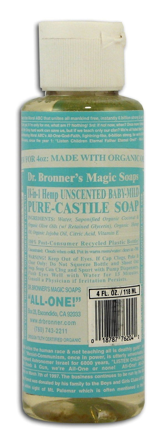 Dr Bronner Baby Supermild Liquid Soap - 4 ozs.