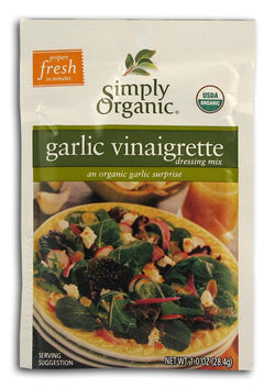 Simply Organic Garlic Vinaigrette Dressing Mix Organic - 3 x 1 oz.