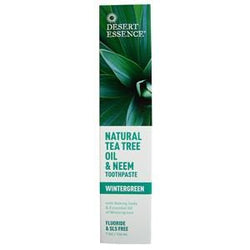 Desert Essence Tea Tree Neem Toothpaste Wintergreen - 6.25 ozs.