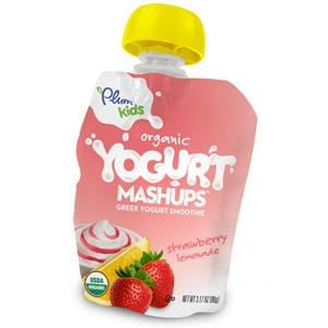 Plum Organics Yogurt Mashup Stawberry Lemonade, Organic - 6 x 12.68 oz