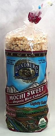 Lundberg Rice Cakes Mochi Sweet Salted Organic Gluten-Free - 12 x 8.5 ozs.