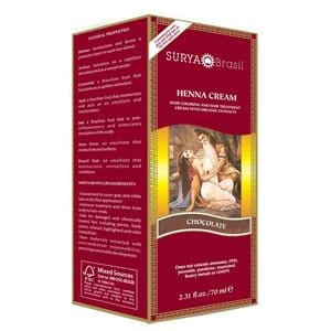 Surya Brasil Hair Color, Henna Cream, Chocolate - 2.31 floz