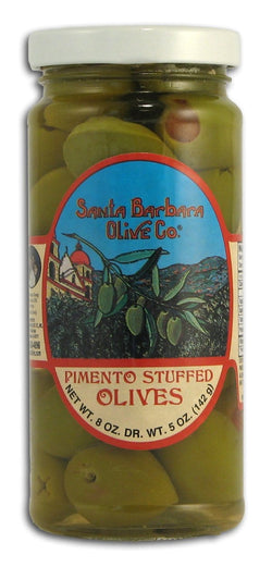 Santa Barbara Pimento Stuffed Olives - 12 x 5 ozs.