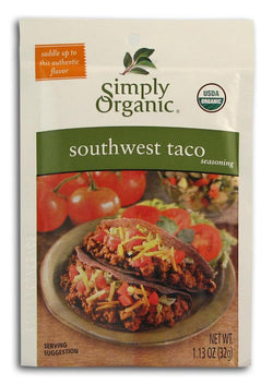 Simply Organic Southwest Taco Seasoning Organic - 12 x 1.13 ozs.