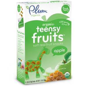 Plum Organics Tots Teensy Fruits, Apple, Organic - 1.75 oz