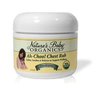 Nature's Baby Organics Ah-Choo! Eucalyptus Chest Rub, Organic - 12 x 2 ozs.