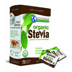 Wholesome Sweeteners Stevia Packets, Organic - 6 x 75 pks.