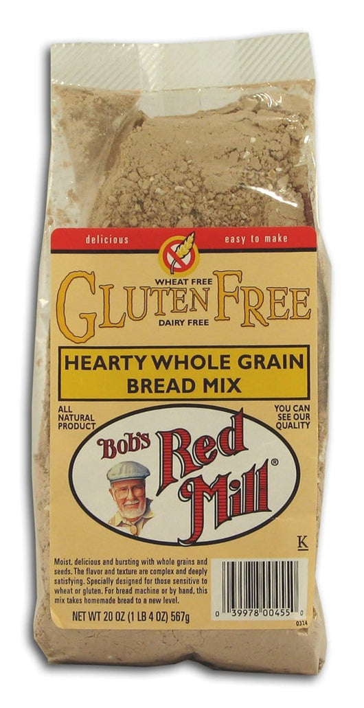 Bob's Red Mill Bread Mix Hearty Grain WF GF DF - 4 x 20 ozs.