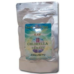 Earth Circle Organics Chlorella Tablets, Raw - 400 tablets