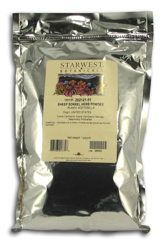 Starwest Sheep Sorrell Powder Organic - 1 lb.