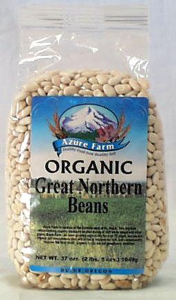 Azure Farm Great Northern Beans Organic - 4 x 37 ozs.