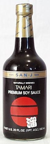 San-J Tamari Soy Sauce Black Label Gluten Free - 20 ozs.