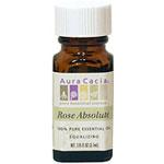 Aura Cacia Rose Absolute Essential Oil 1/8 oz. bottle