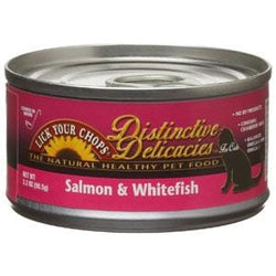 Lick Your Chops Cat Food, Canned, Salmon & White Fish - 3 ozs.