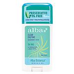 Alba Botanica Clear Enzyme Deodorant Sticks Tea Tree 2 oz. 2.5 oz