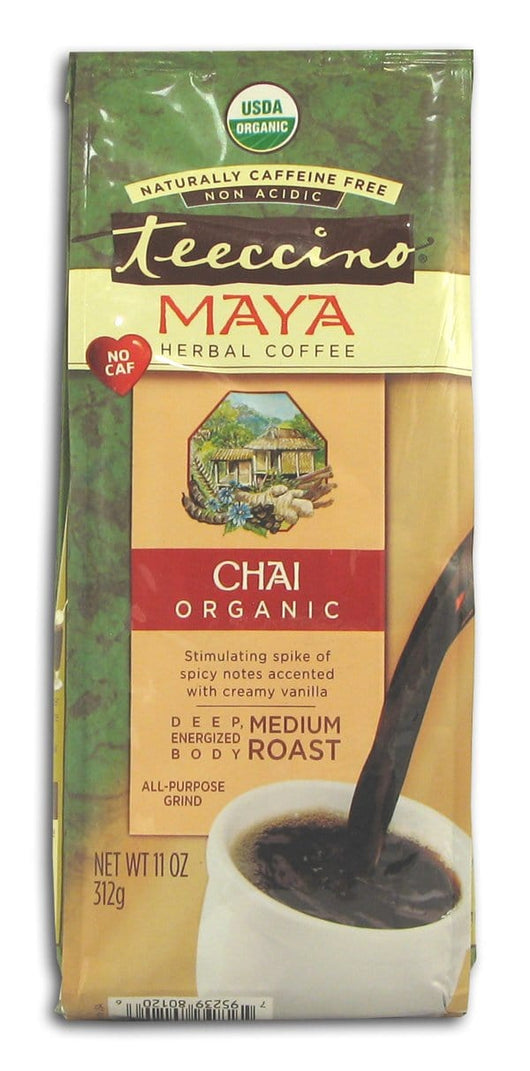 Teeccino Maya Chai Herbal Coffee Organic - 11 ozs.