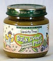 Healthy Times Baby Sweet Peas Organic - 3 x 4 ozs.
