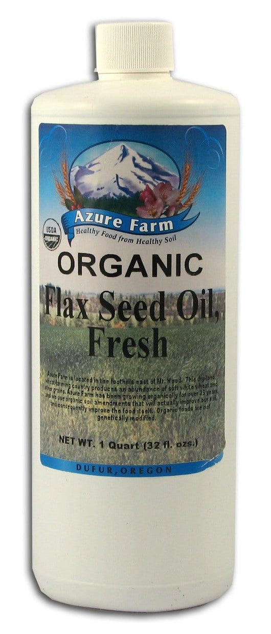 Azure Farm Flax Seed Oil Fresh Organic - 32 ozs.