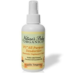 Nature's Baby Organics PU All Purpose Deodorizer, Vanilla Tangerine - 12 x 4 ozs.