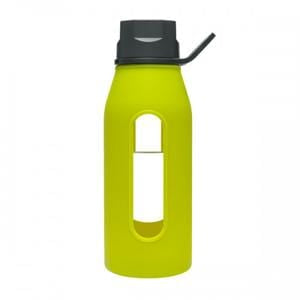 Takeya Glass Water Bottle, Green Apple - 16 ozs.