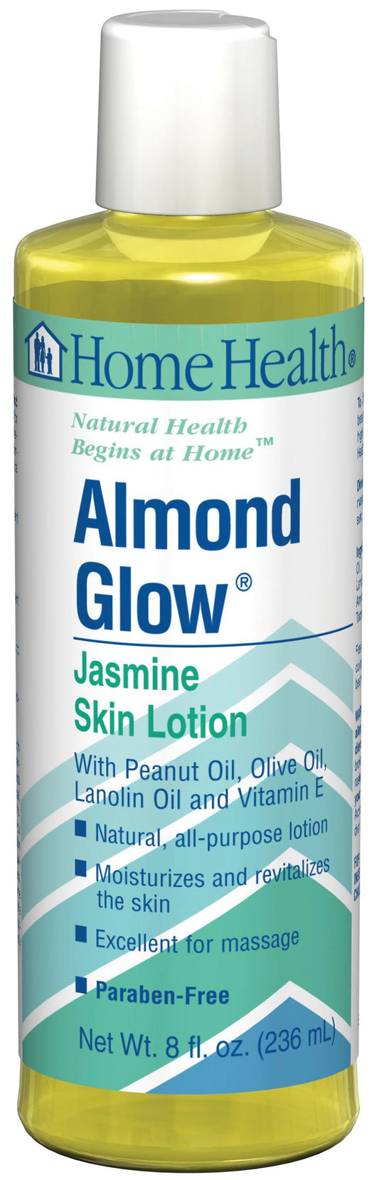 Home Health Almond Glow Massage Oil Jasmine - 8 ozs.