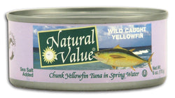 Natural Value Yellowfin Tuna Salted - 24 x 6 ozs.