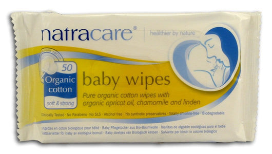 Natracare Baby Wipes Cotton Organic - 16 x 50 ct.