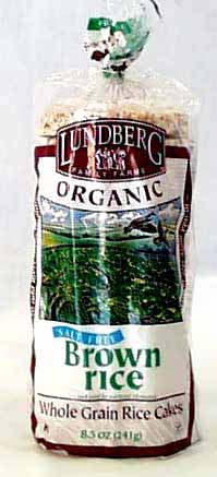 Lundberg Rice Cakes Brown Unsalted Organic Gluten-Free - 12 x 8.5 ozs