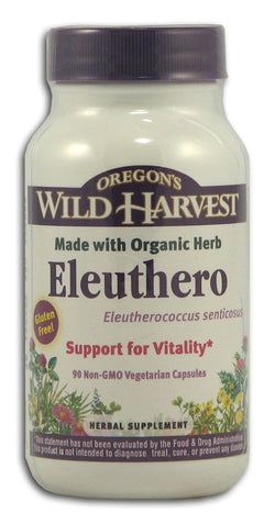 Oregon's Wild Harvest Siberian Ginseng Eleuthero Organic - 90 veg caps