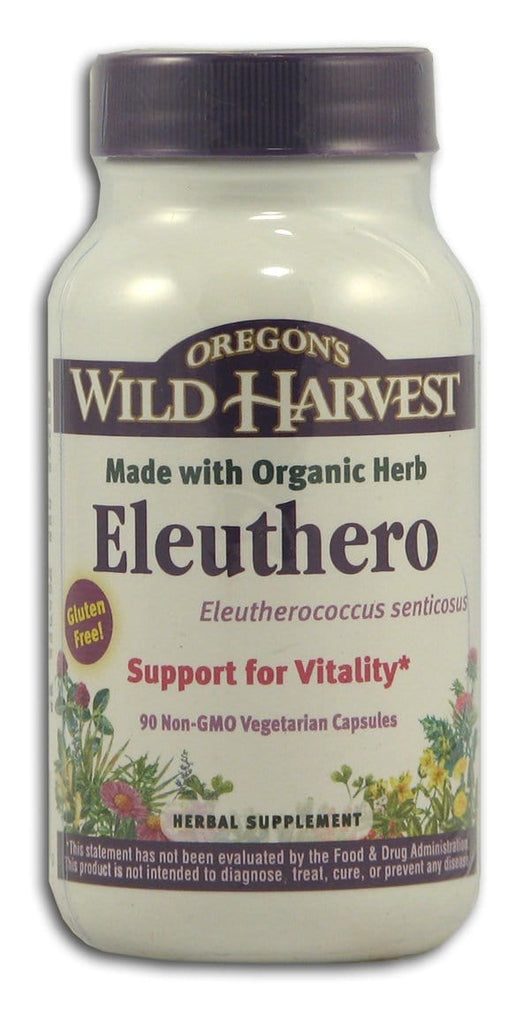 Oregon's Wild Harvest Siberian Ginseng Eleuthero Organic - 90 veg caps