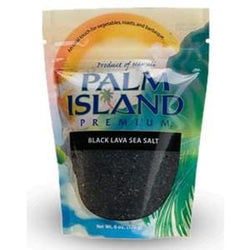 Palm Island Premium Sea Salt, Black Lava - 6 x 6 ozs.